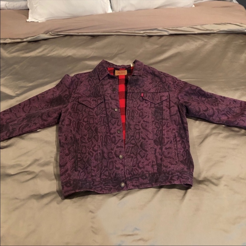 Supreme x Levi’s Purple snakeskin trucker jacket